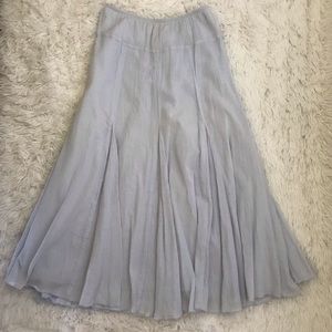 Pale Blue A Line Skirt. Size S. Cotton